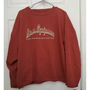 B.U.M. Equipment Burnt Umber Sweatshirt Size Large Cotton Peru Vintage EUC
